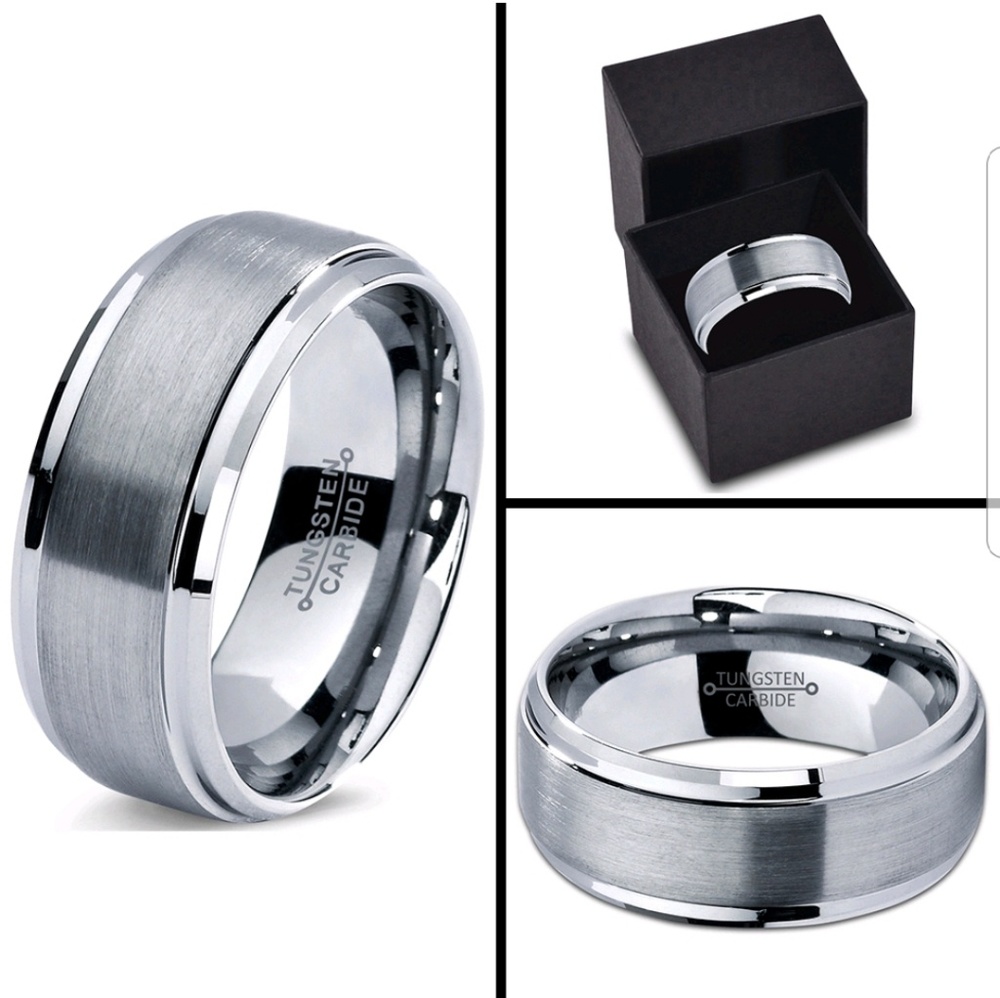 8MM Wide Tungsten Men/Woman Ring